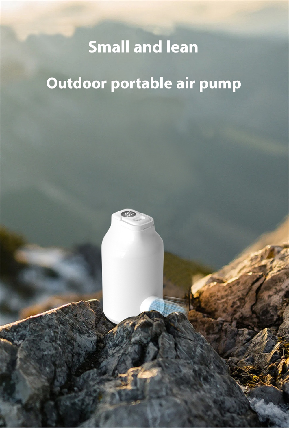 IPRee-3-in-1-Electric-Air-Pump-With-Battery-For-Inflatable-Bed-Vacuum-Bags-5-Camping-Nozzles--Rapid--2031671